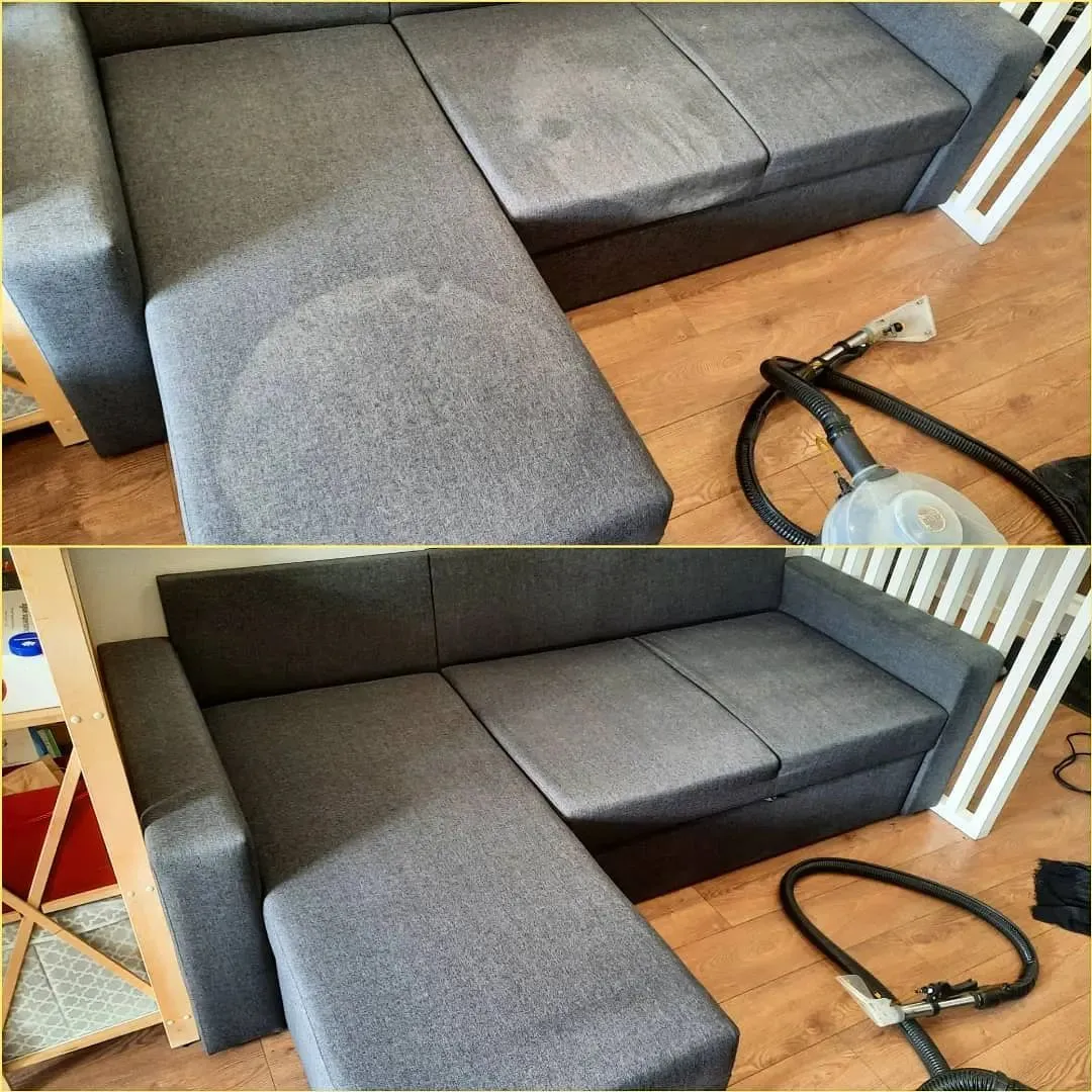 До и после химчистки мягкой мебели